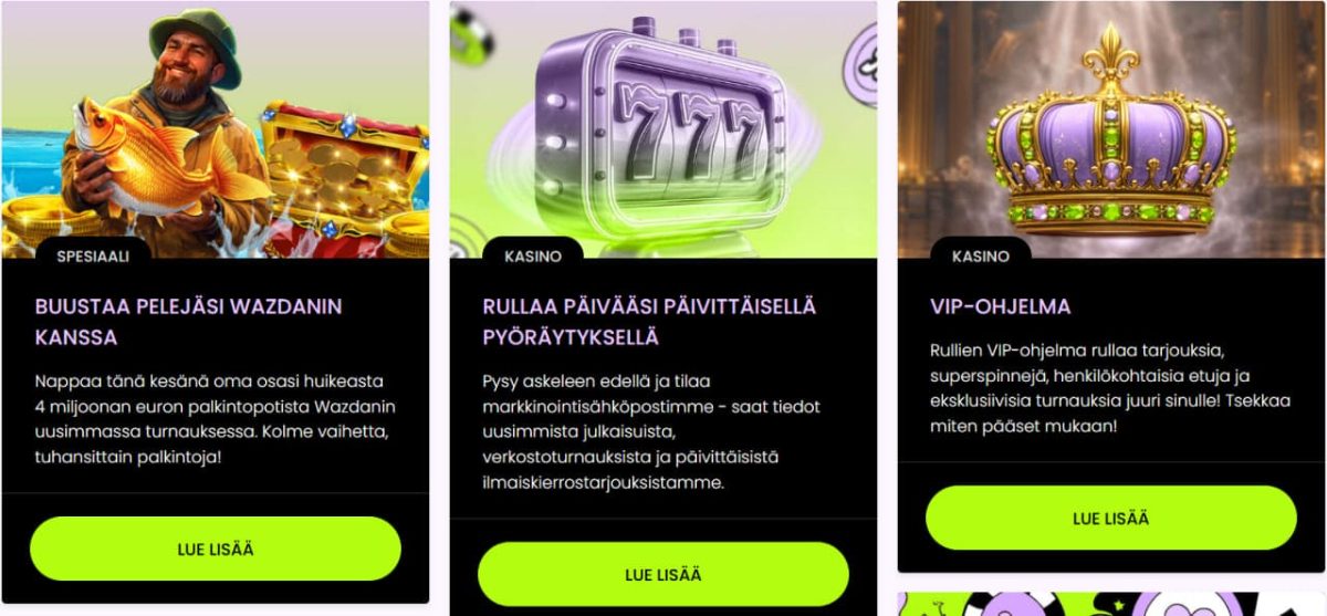 Rullat Casino bonukset: ilmaiskierrokset ja cashback-etu image 1